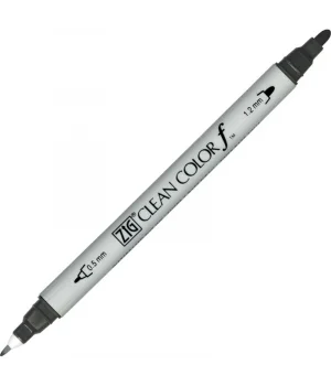Zig Clean Color f Çift Uçlu Kalem 095 Dark Gray