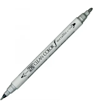 Zig Clean Color f Çift Uçlu Kalem 102 Metallic Silver