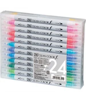 Zig Clean Color f Çift Uçlu Kalem Seti 24 Renk