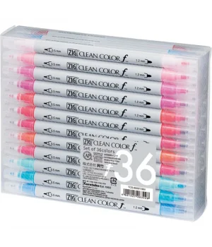 Zig Clean Color f Çift Uçlu Kalem Seti 36 Renk