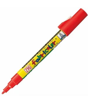 Zig Fabricolor Örtücü Kumaş Tekstil Boyama Kalemi KIRMIZI