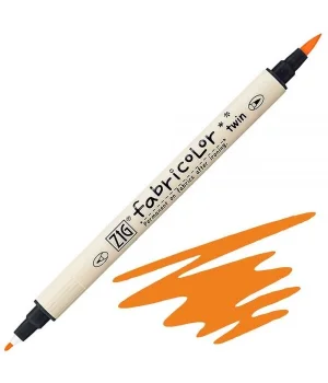 Zig Fabricolor Twin Çift Uçlu Kumaş Tekstil Boyama Kalemi  FLUORESCENT ORANGE