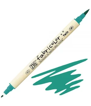 Zig Fabricolor Twin Çift Uçlu Kumaş Tekstil Boyama Kalemi PERSIAN GREEN