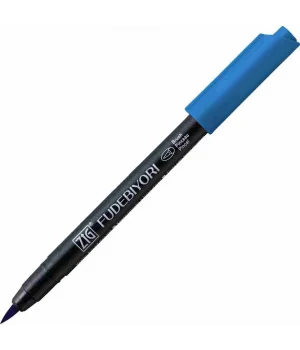 Zig Fudebiyori Brush Pen Fırça Uçlu Kalem 34 DULL BLUE