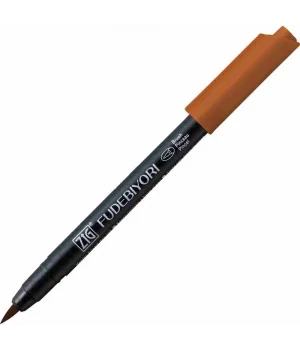 Zig Fudebiyori Brush Pen Fırça Uçlu Kalem 602 REDDISH BROWN