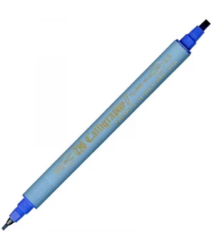 Zig Kaligrafi Kalemi Çift Uçlu 2 mm + 3.5 mm. Mavi