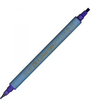 Zig Kaligrafi Kalemi Çift Uçlu 2 mm. + 3.5 mm. Mor