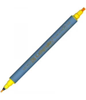 Zig Kaligrafi Kalemi Çift Uçlu 2 mm. + 3.5 mm. Sarı