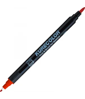 Zig Kurecolor Fine & Brush for MANGA Marker Çizim Kalemi 218 Red