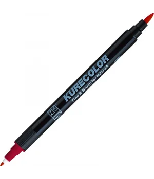 Zig Kurecolor Fine & Brush for MANGA Marker Çizim Kalemi 264 Geranium Red