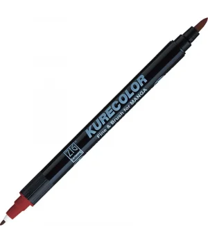 Zig Kurecolor Fine & Brush for MANGA Marker Çizim Kalemi 268 Deep Red