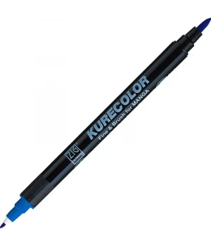 Zig Kurecolor Fine & Brush for MANGA Marker Çizim Kalemi 315 Persian Blue