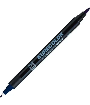 Zig Kurecolor Fine & Brush for MANGA Marker Çizim Kalemi 368 Deep Blue