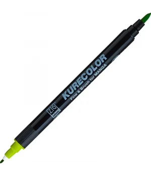 Zig Kurecolor Fine & Brush for MANGA Marker Çizim Kalemi 504 Light Green