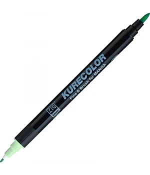Zig Kurecolor Fine & Brush for MANGA Marker Çizim Kalemi 520 Green Shadow
