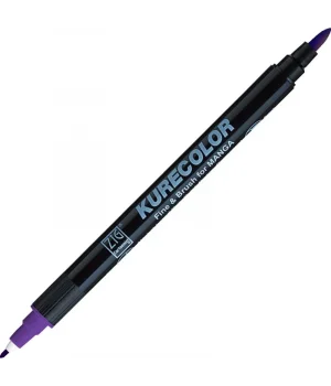 Zig Kurecolor Fine & Brush for MANGA Marker Çizim Kalemi 607 Violet
