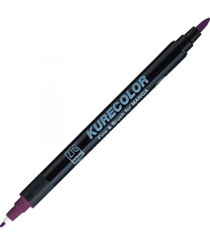 Zig Kurecolor Fine & Brush for MANGA Marker Çizim Kalemi 665 Deep Pink