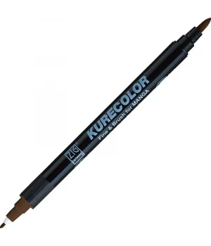 Zig Kurecolor Fine & Brush for MANGA Marker Çizim Kalemi 767 Dark Brown