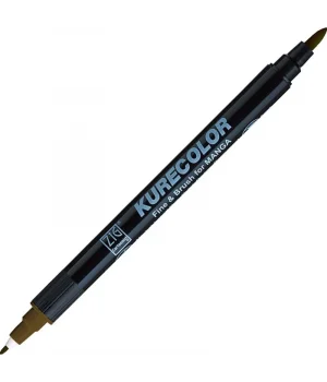 Zig Kurecolor Fine & Brush for MANGA Marker Çizim Kalemi 769 Deep Brown