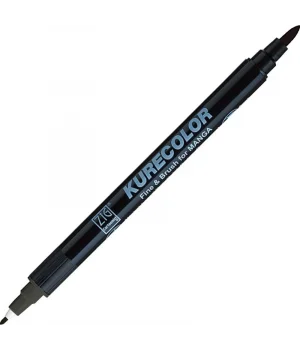 Zig Kurecolor Fine & Brush for MANGA Marker Çizim Kalemi 805 Dark Gray
