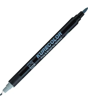 Zig Kurecolor Fine & Brush for MANGA Marker Çizim Kalemi 825 Blue Gray 2