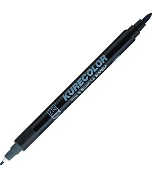 Zig Kurecolor Fine & Brush for MANGA Marker Çizim Kalemi 827 Blue Gray 4