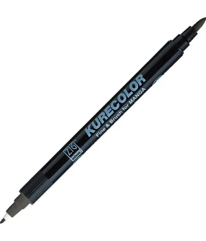 Zig Kurecolor Fine & Brush for MANGA Marker Çizim Kalemi C.08 Cool Gray 8