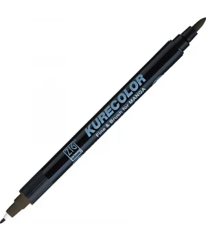 Zig Kurecolor Fine & Brush for MANGA Marker Çizim Kalemi W.11 Warm Gray 11