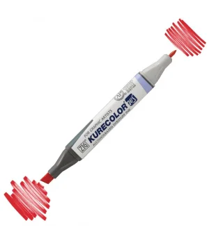 Zig Kurecolor Twin S Grafik Çizim Marker Kalemi 218 Red