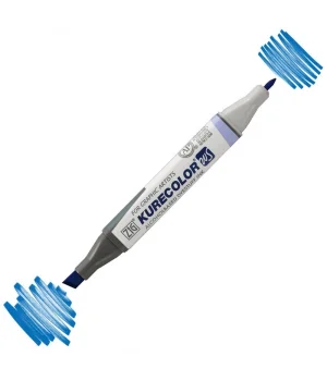 Zig Kurecolor Twin S Grafik Çizim Marker Kalemi 366 Dull Blue