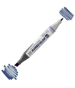 Zig Kurecolor Twin S Grafik Çizim Marker Kalemi 378 Deep Blue