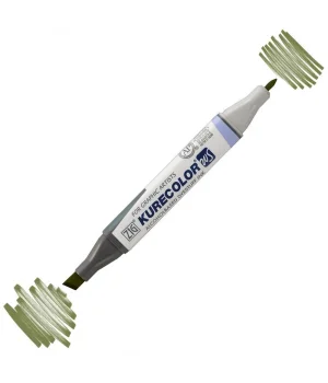 Zig Kurecolor Twin S Grafik Çizim Marker Kalemi 544 Olive Green