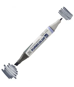 Zig Kurecolor Twin S Grafik Çizim Marker Kalemi 828 Gray