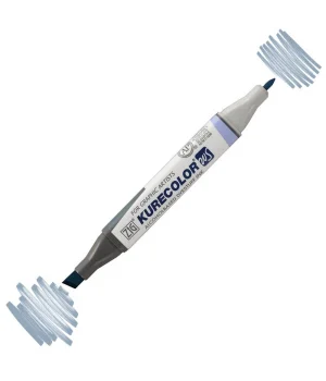 Zig Kurecolor Twin S Grafik Çizim Marker Kalemi 834 (826) Blue Gray 3