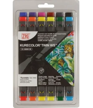 Zig Kurecolor Twin S Marker Kalem Seti 12 Renk NATURAL COLORS
