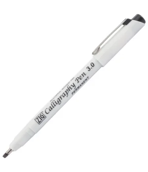 Zig Permanent Mürekkepli Kaligrafi Kalemi 3.0 mm. Siyah