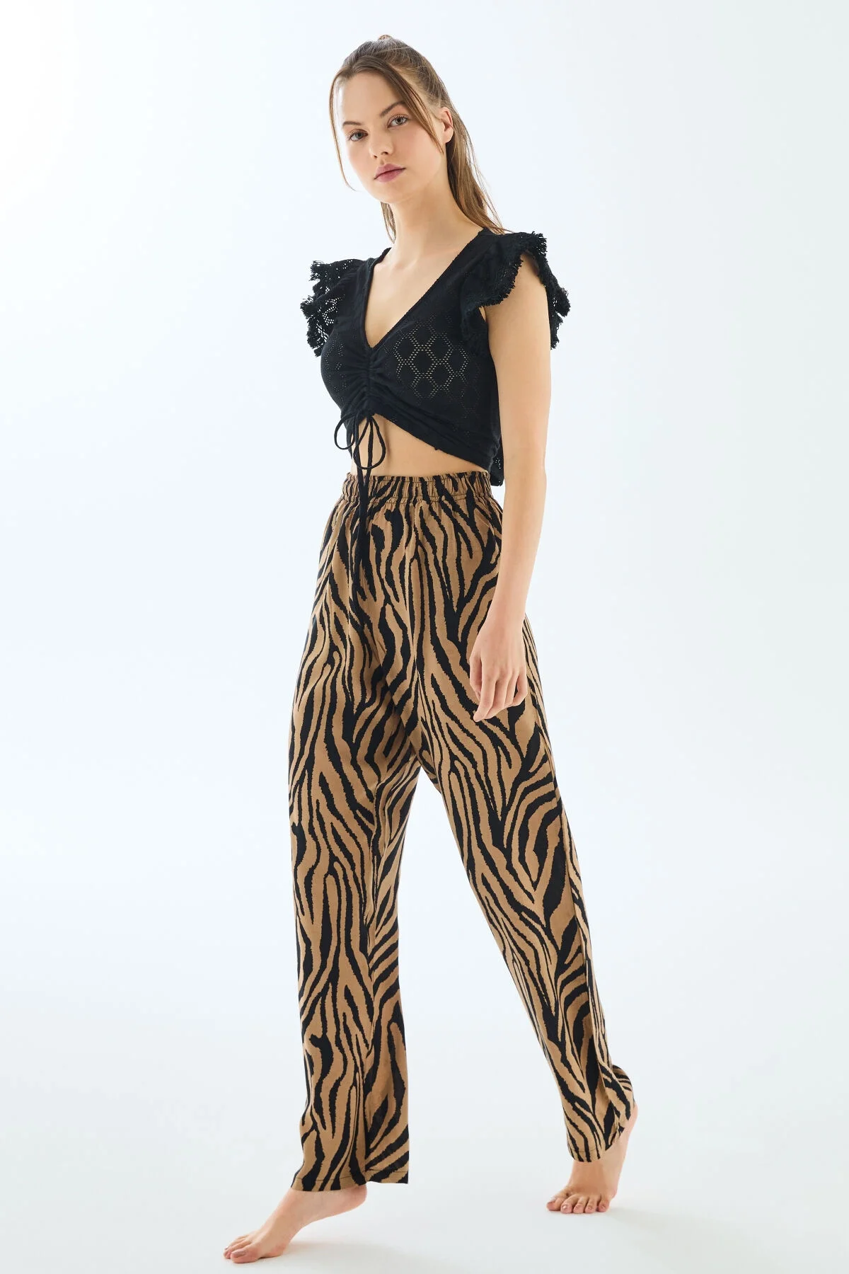 11637 Kadın Büstiyer ve Pantolon Takım