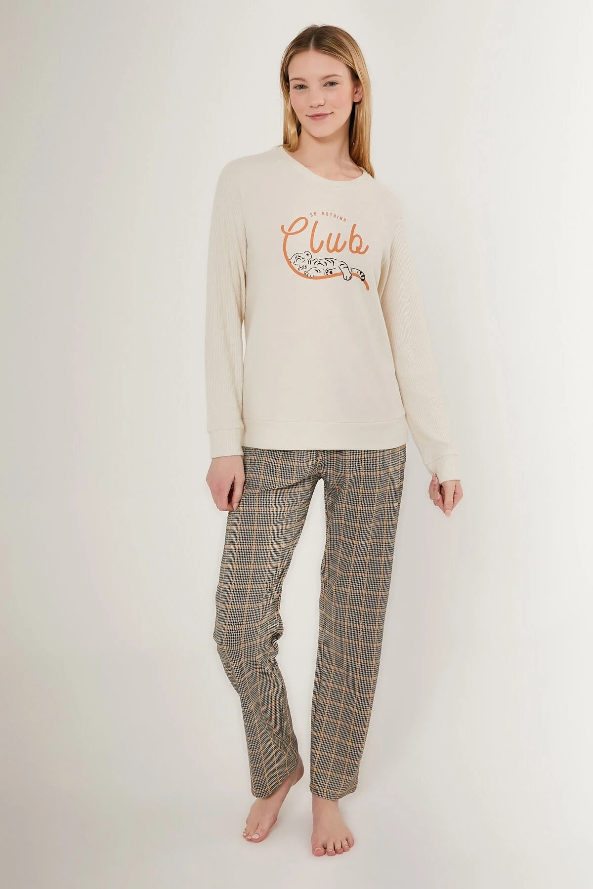 Arnetta Kadın Krem Pijama Takımı