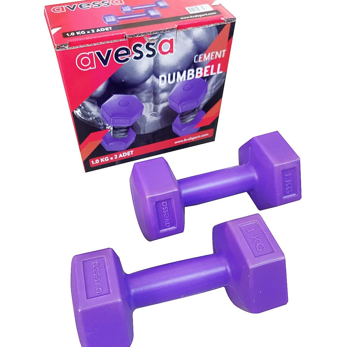 Avessa 1 kg Dambıl Set 2 Adet Toplam 2 kg