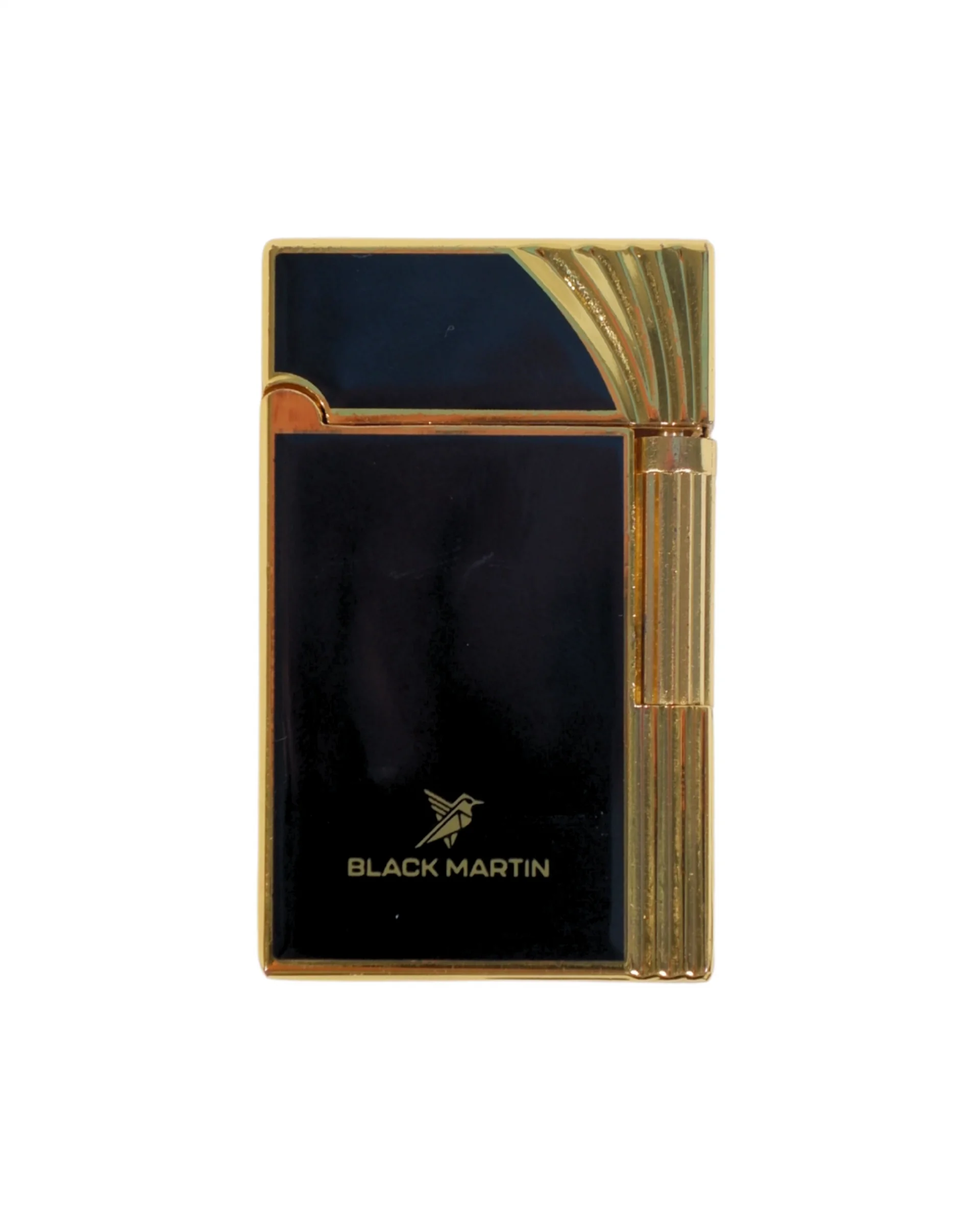 Black Martin Soft Flame Çakmak Siyah-Gold BM442 - Parmida