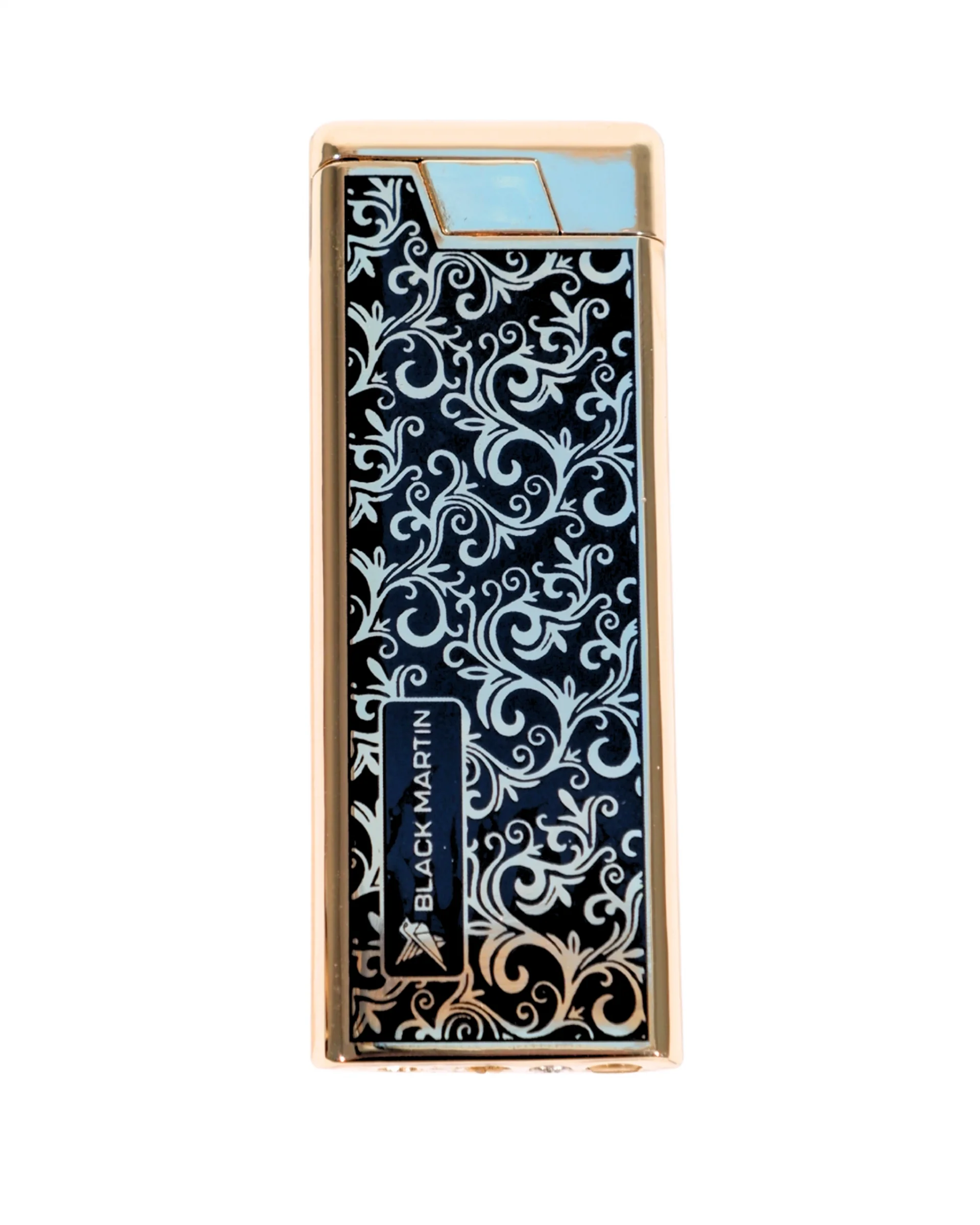 Black Martin Tek Torch Çakmak Siyah-Gold BM473 - Parmida