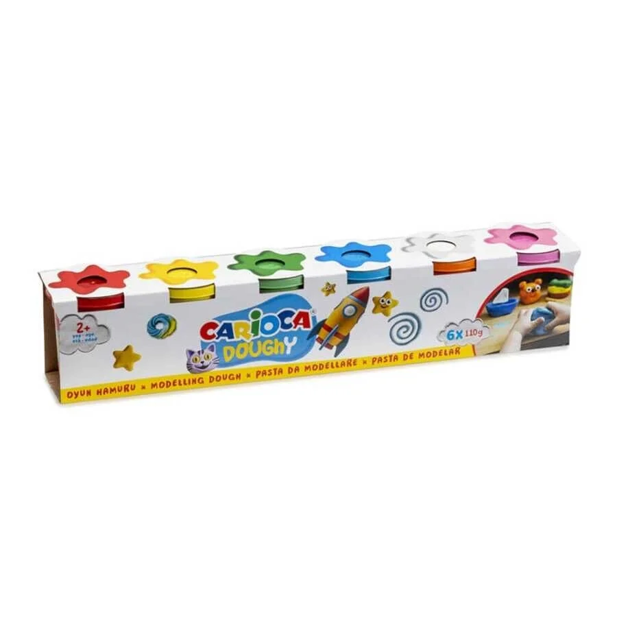 Carioca Oyun Hamuru 6 Renk x 110 gr.