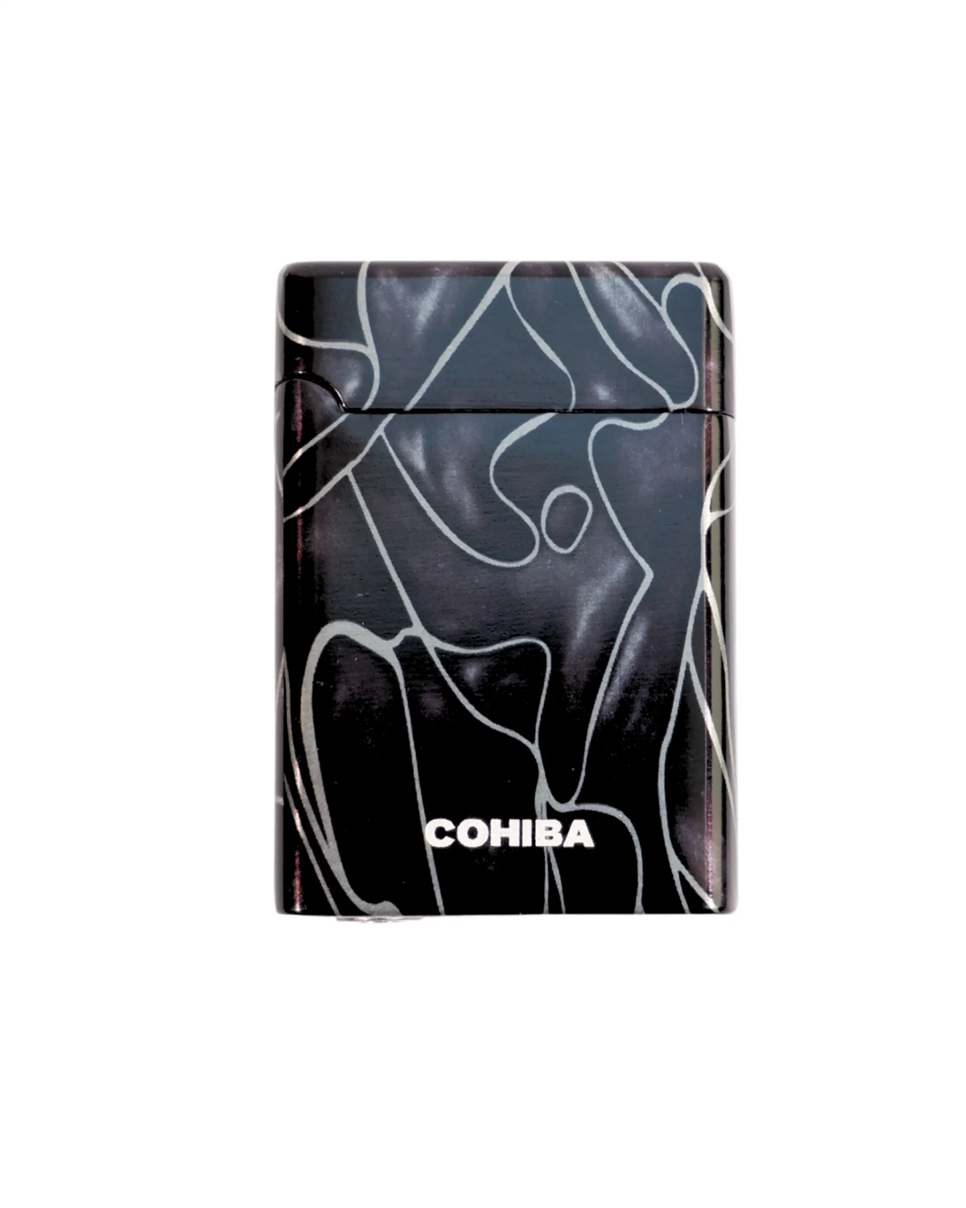 Cohiba Siyah Desenli Çift Torch Puro Çakmak CCM0852 - Parmida