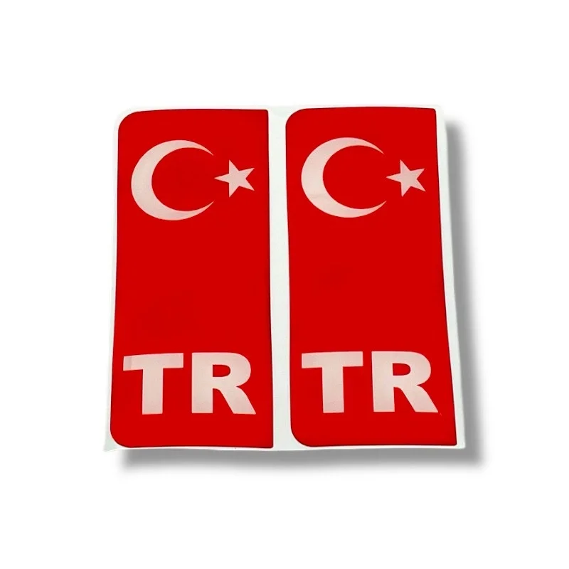 Damla Tr 2'li Sticker (4x10 cm)