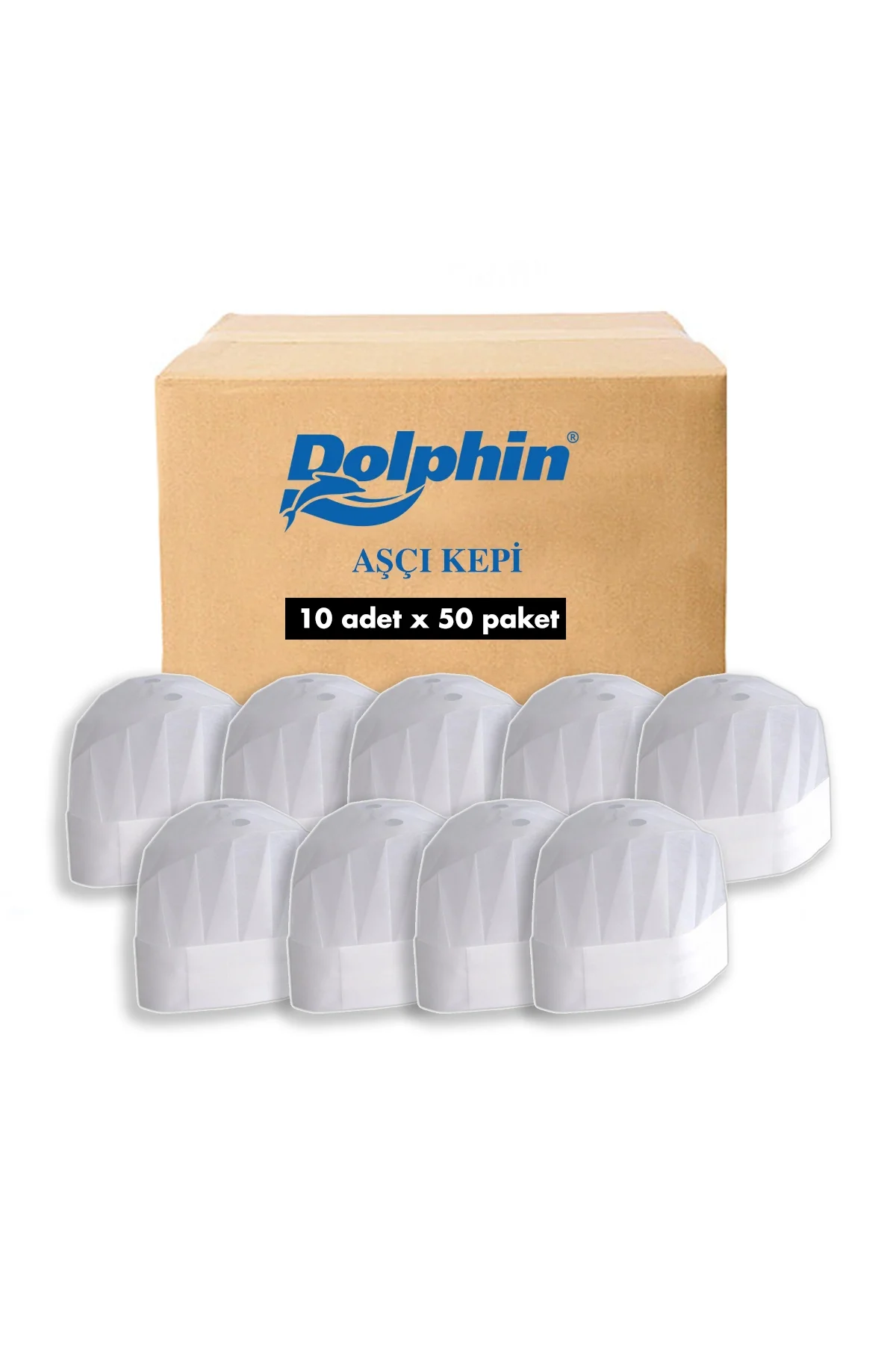 Dolphin Aşçı Kepi 500 Adet (Koli)