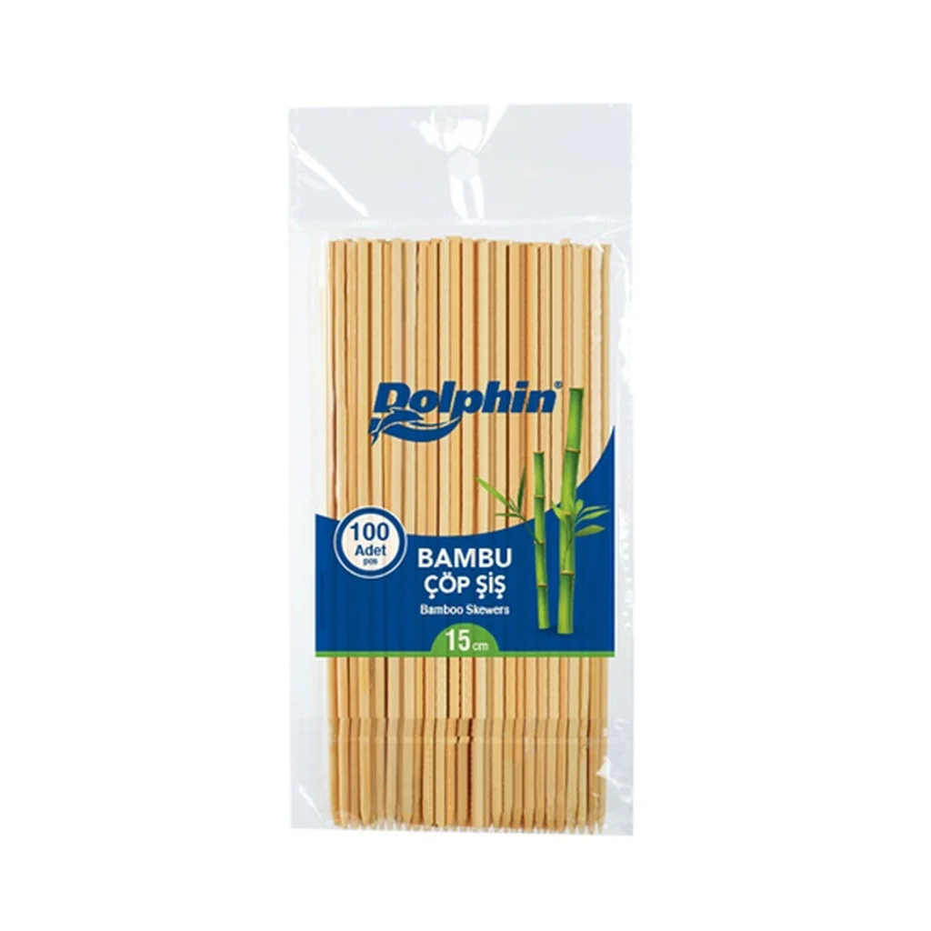 Dolphin Bambu Çöp Şiş 15 cm * 3,5 mm 100 Adet
