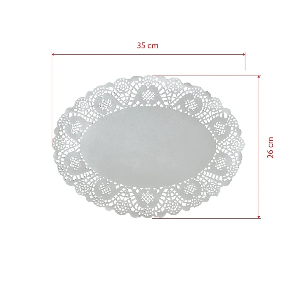 Dolphin Oval Dantel Kağıt 26*35 cm 100 Adet