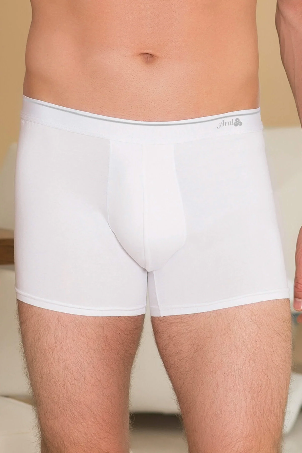 Erkek Pamuklu Geniş Bel Lastikli Klasik Bokser (0066)