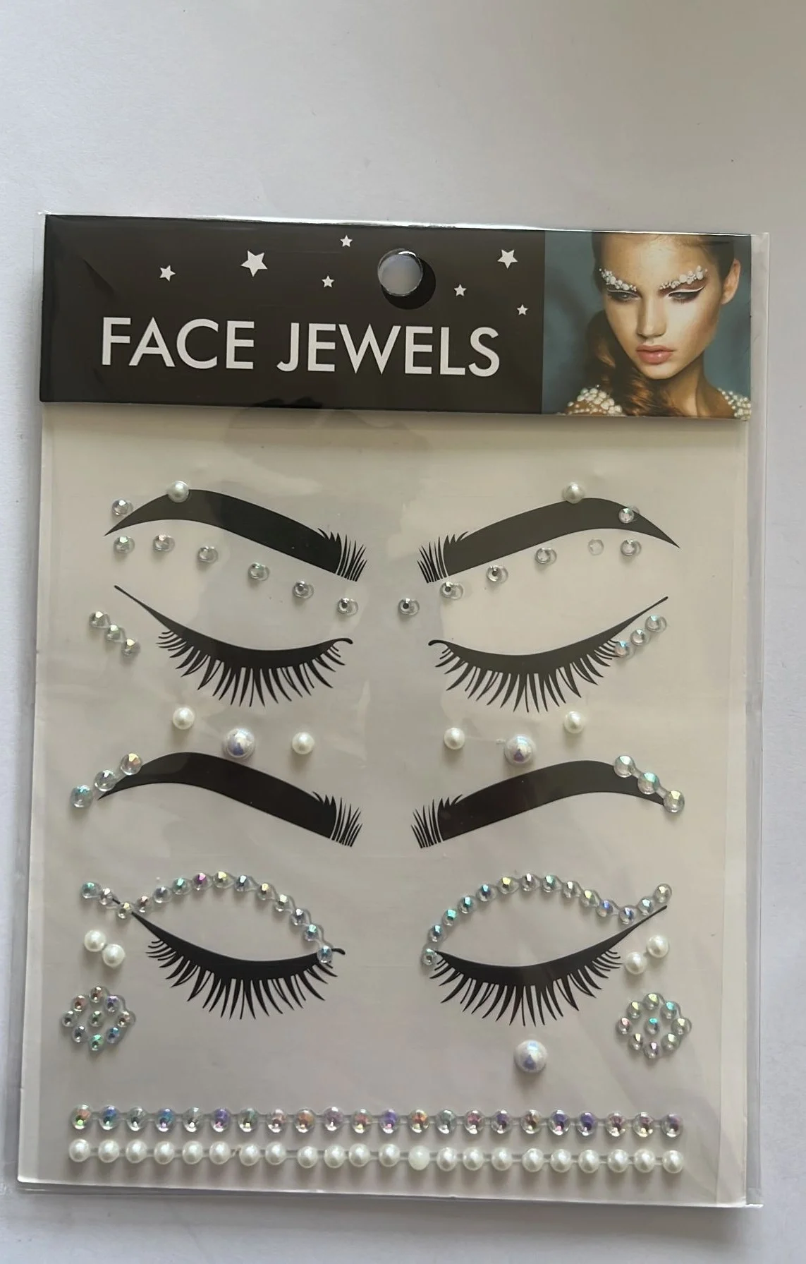 Face Gems Kristal Yüz Taşı Model 20