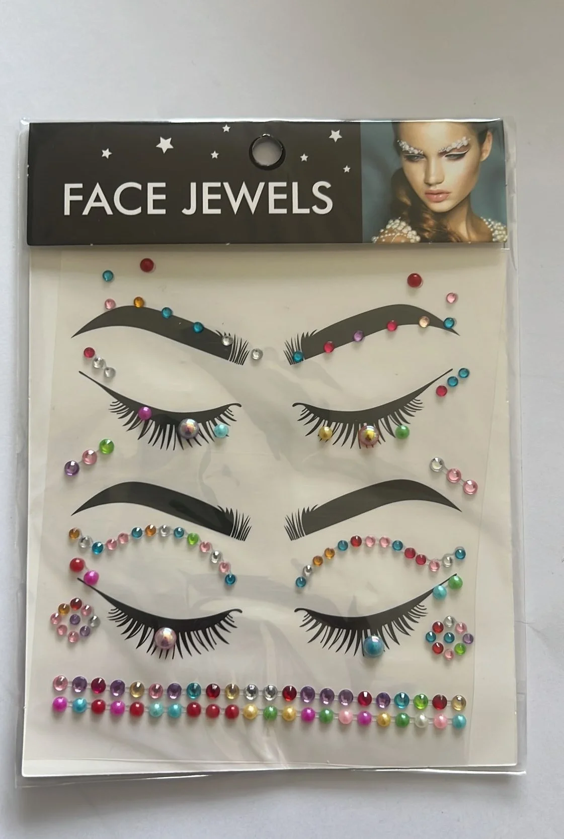 Face Gems Kristal Yüz Taşı Model 21
